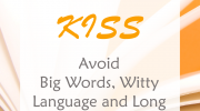 KISS – why it’s best to avoid big words, witty language and long sentences when writing to impress – and how this can help you stand out from the crowd #KISS #writing #standoutfromthecrowd